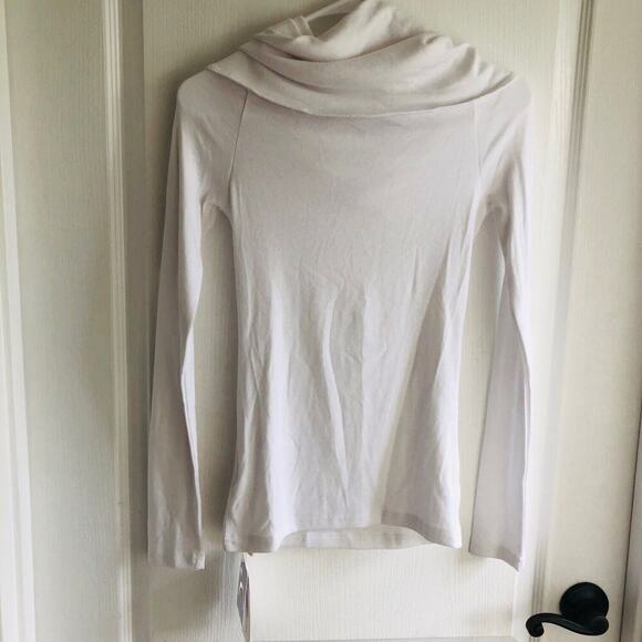Commense Womens Sweater XS White‎ Cowl Neck Long Sleeve Pullover Lightweight NWT - Picture 7 of 8